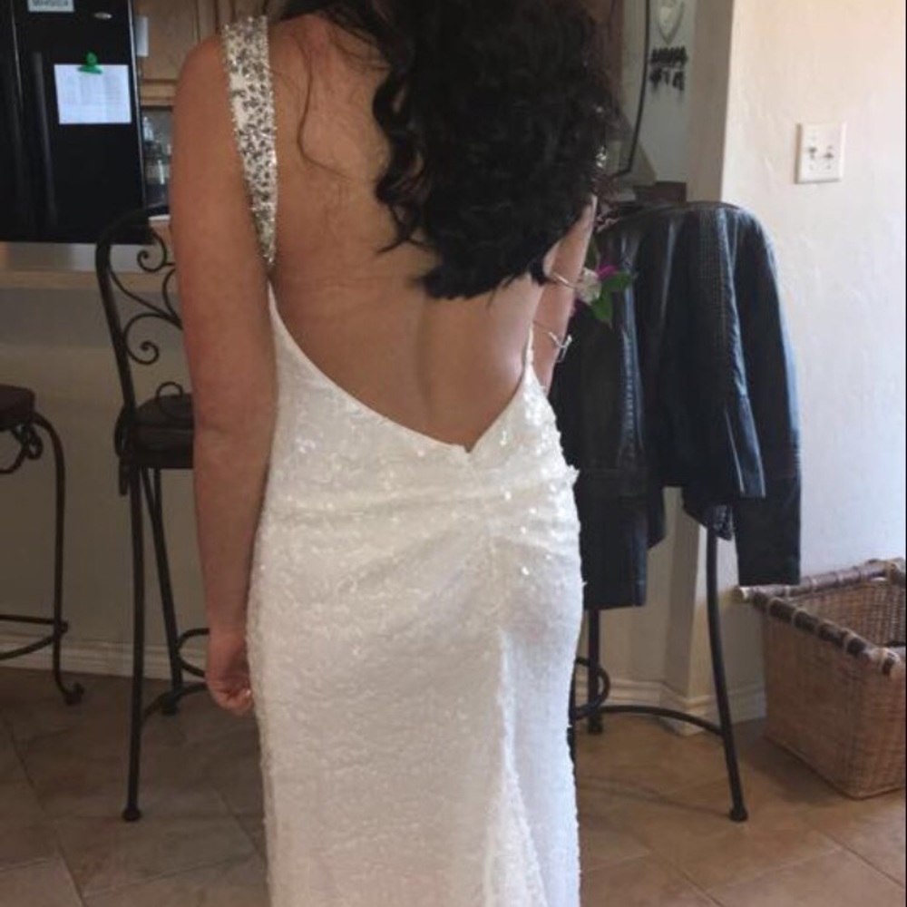 white prom dress